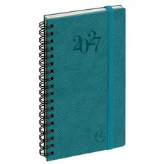 Agenda de poche spiralé Swan Eurotime 16S - 1 semaine sur 2 pages - 9 x 16 cm - disponible dans différentes couleurs - Exacompta