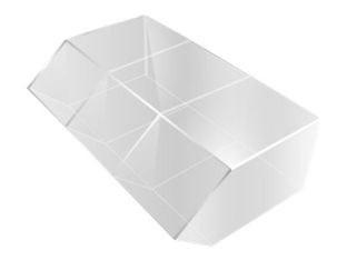 INOVSHOP - Boîte plexi - 3 compartiments