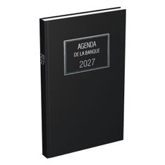Lecas - Agenda Banquier Long - 1er prix - 2nd volume - 15x34 cm - 768P - 1 jour/2 pages - noir