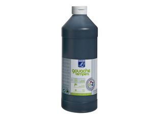 Lefranc Bourgeois - Peinture - gouache - noir - 1 l