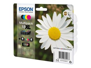 Epson 18XL Pâquerette - Pack de 4 - noir, cyan, magenta, jaune - cartouche d'encre originale