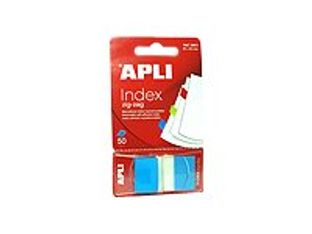 Apli - Marque-pages (Index) - 25 x 45 mm - bleu