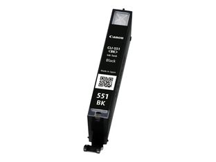 Canon CLI-551BK - 7 ml - negro - original - depósito de tinta - para PIXMA iP8750, iX6850, MG5550, MG5650, MG5655, MG6450, MG6650, MG7150, MG7550, MX725, MX925