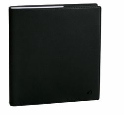 Agenda Toscana Executif avec répertoire - 1 semaine sur 2 pages - 16 x 16 cm - noir - Quo Vadis