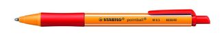 STABILO pointball - Stylo à bille - 0.5 mm - rouge