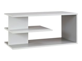 Surmeuble bicolore SUNDAY pour rangement 80 cm - Blanc/gris