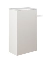 Surmeuble d'appoint ou comptoir d'accueil SUNDAY - L 83/61 x H 98/110 x P 32 cm - Gris