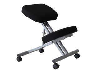 Siège technique ERGOMETAL - tabouret assis-genoux - hauteur réglable par vis jusqu'à 72 cm - noir