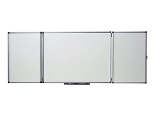 Nobo - Tableau blanc - montable sur mur - 4000 x 1200 mm - charnière en 3 parties - émail - magnétique - double face