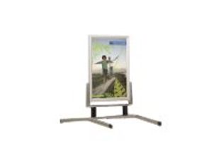 INOVSHOP - Stop-trottoir (Chevalet de sol) 60 x 80 cm - cadre waterproof - double face - pieds métal