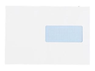 GPV EVERYDAY - 500 Enveloppes blanches - 162 x 229 mm - avec bande (auto-adhésif) - 1 fenêtre