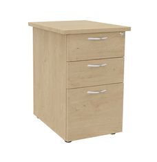Caisson bout de bureau IDRA/DUAL - L47 x P60 cm - Imitation Chêne clair