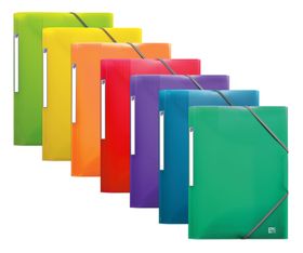 Oxford School Life - Chemise polypro à rabats - A4 - disponible dans différentes couleurs translucides