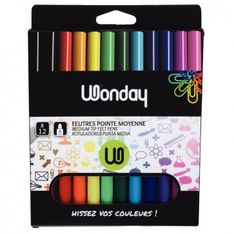 Wonday - 12 Feutres - pointe moyenne