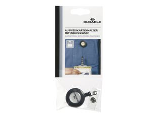 Durable - Enrouleur de badge - bouton pression