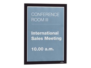 Durable Duraframe - Cadre d'affichage adhésif repositionnable - A4 - noir