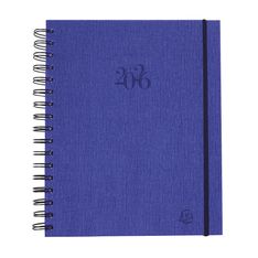 Agenda spiralé Napura La Journée Planifiée 22W - 1 jour par page - 18,5 x 22,5 cm - disponible dans différentes couleurs - Exacompta