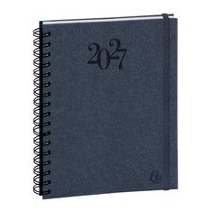 Agenda de bureau spiralé Napura La Journée Planifiée 22S - 1 jour par page - 18,5 x 22,5 cm - disponible dans différentes couleurs - Exacompta