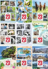 Oberthur - Plaque Illustrée + bloc éphéméride classique - 18 x 26 cm - disponible dans différents modèles