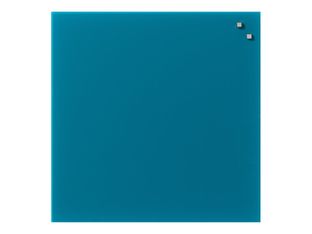 Naga - Tableau en verre - 45 x 45 cm - Bleu pétrole