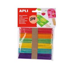 Bâtonnets en bois colorés pour loisirs créatifs