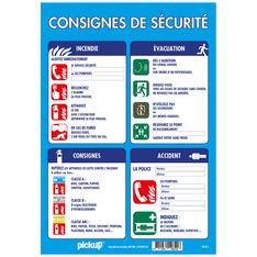 Pickup - Consignes de sécurité d'incendie obligatoires