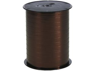 Maildor - Bolduc métallisé - ruban d'emballage 7 mm x 250 m - chocolat