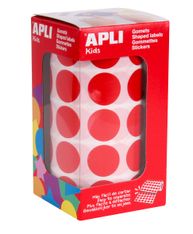 Apli - Gommettes rouleau - rouge
