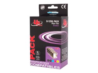 Pack cartucho compatible brother lc125xl 2b+3c uprint