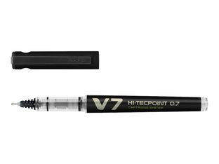 Pilot Hi-Tecpoint V7 - Roller rechargeable - 0,7 mm - noir