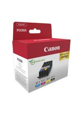 Canon CLI-551 - Pack de 4 - noir, cyan, magenta, jaune - cartouche d'encre originale