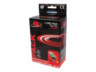 Cartouche compatible Lexmark 150XL - pack de 5 - noir x2, cyan, magenta, jaune - Uprint
