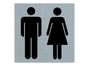 Pickup Alulook - Pictogramme Toilettes - 80 x 80 mm