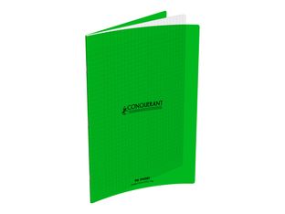 Conquérant Classique - Cahier polypro 24 x 32 cm - 96 pages - grands carreaux (Seyes) - vert