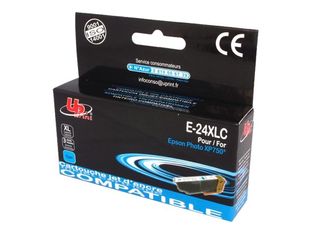 Cartouche compatible Epson 24XL Eléphant - cyan - Uprint