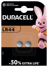 DURACELL LR44 - 2 piles boutons spéciales - 1,5V