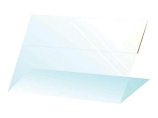 Bequet - 10 Chevalets "Plexiglas" translucide - 6 x 4 cm