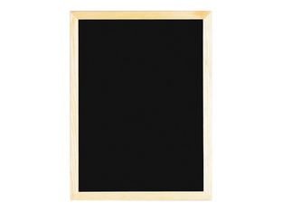 Bequet Evolution - Tableau ardoise noire - 30 x 40 cm - encadrement pin naturel