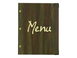 Bequet - Protège-menu "Authentic" - faux bois - 24,5 x 31,5 cm