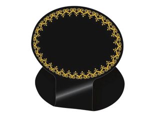 Bequet - 10 Etiqettes de prix dentelle jaune/noir - 7 x 5 cm