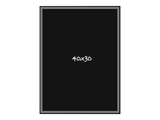 Bequet Ardoisine - 3 Pancartes noires - 40 x 30 cm - double face