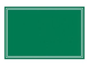 Bequet - 10 Étiquettes Ardoisine vertes recto/verso - 10 x 15 cm - sans attache