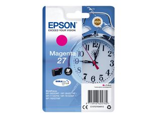 Epson 27 - 3.6 ml - magenta - original - cartucho de tinta - para WorkForce WF-3620, WF-3640, WF-7110, WF-7210, WF-7610, WF-7620, WF-7710, WF-7715, WF-7720