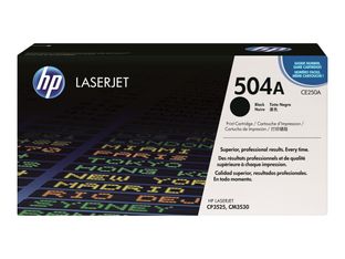 HP 504A - noir - cartouche laser d'origine (CE250A)