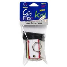 6 Porte-clés magnétiques avec anneaux