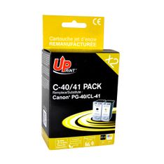 UPrint C-40/41 - Paquete de 2 - negro, color (cian, magenta, amarillo) - compatible - refabricado - cartucho de tinta (alternativa para: Canon CL-41, Canon PG-40) - para Canon FAX JX210; PIXMA iP1900, iP2600, MP140, MP190, MP210, MP220, MP470, MX300, MX3