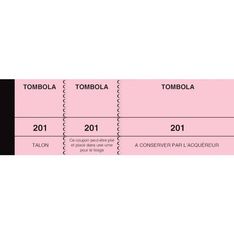 200 Tickets Vestiaire Numérotés 1 à 200 - Carnet Tombola Perforé 3 Parties Rouge Pour Événements & Vestiaires