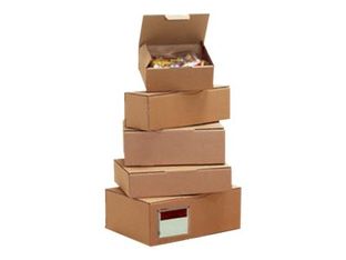 50 Boîtes postales d'expédition - 15 cm x 10 cm x 7 cm - kraft brun - Logistipack