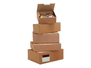 50 Boîtes postales d'expédition - 18 cm x 10 cm x 5 cm - kraft brun - Logistipack