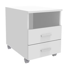 Caisson mobile INEO JET UP Bureau Vallée - L43xH56xP60 cm - 3 Tiroirs dont 1 personnalisable obligatoire - façade blanc perle